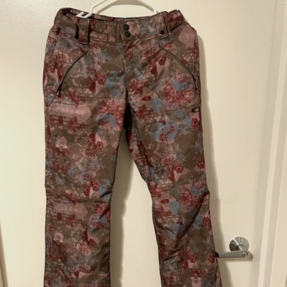 Oakley Snow Ski Waterproof Floral Print Pants Women - Small/Medium